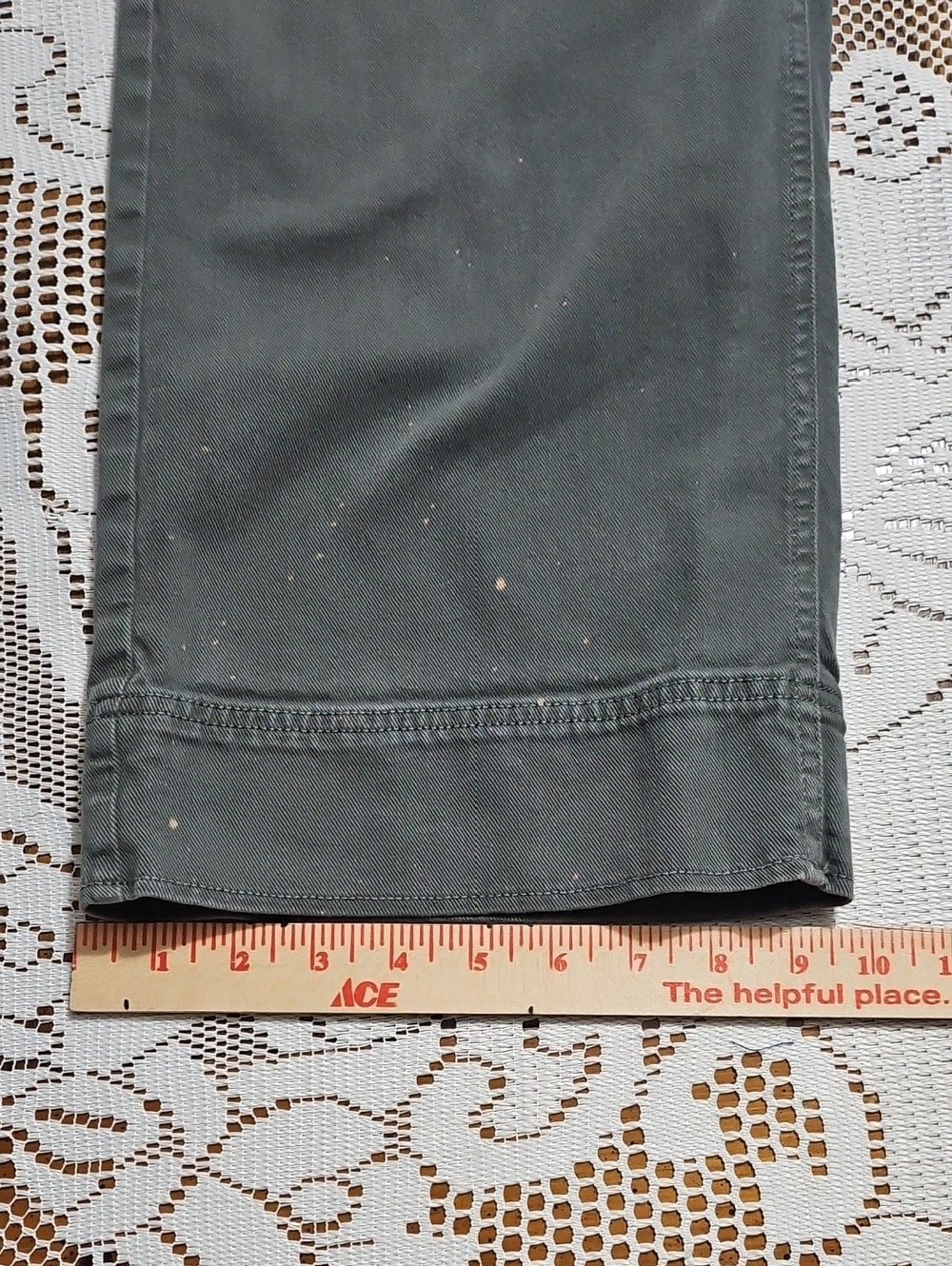 LOFT Gray Denim-Texture Pants - Picture 4 of 12